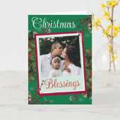 Persoonlijke kerstkaart opvouwen kaart (Gele Bloem)