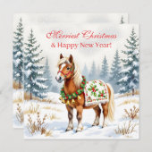 Persoonlijke Kerstkaart Shetlanders (Voorkant / Achterkant)