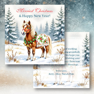 Persoonlijke Kerstkaart Shetlandpony
