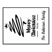 Persoonlijke kerstKaart Stempelontwerp Rubberstempel (Afrduk)