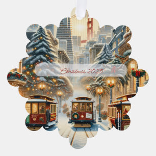 Persoonlijke Kerstkaart van San Francisco –Holiday Ornament Kaart
