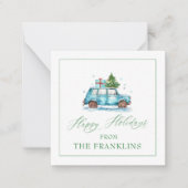 Persoonlijke Kerstkaart voor Cadeaubijlage Notitiekaartje (Voorkant)