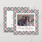 Persoonlijke kerstkaart voor de familie (Voorkant / Achterkant)