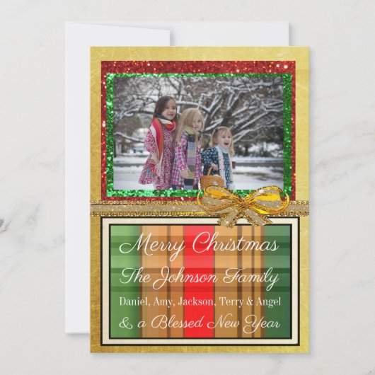 Persoonlijke kerstkaart voor de familie (Voorkant)