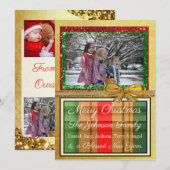 Persoonlijke kerstkaart voor de familie (Voorkant / Achterkant)