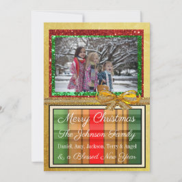 Persoonlijke kerstkaart voor de familie