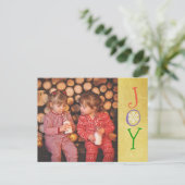 Persoonlijke kerstkaart voor de fotoserie feestdagenkaart (Staand voorkant)