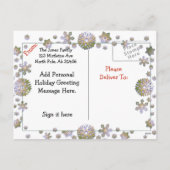 Persoonlijke kerstkaart voor de fotoserie feestdagenkaart (Achterkant)