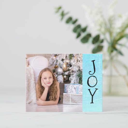 Persoonlijke kerstkaart voor de fotoserie feestdagenkaart (Staand voorkant)