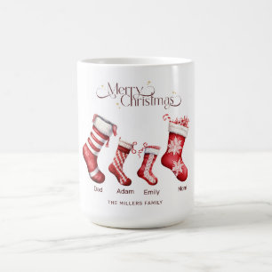 Persoonlijke kerstkaart voor familie Zalig Kerstfe Koffiemok