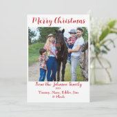 Persoonlijke kerstkaart voor foto's (Staand voorkant)