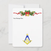 Persoonlijke kerstkaart voor freemason (Voorkant)