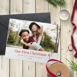 Persoonlijke Kerstkaart voor het Eerste Kerstfeest