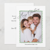Persoonlijke kerstkaart voor het gezin (Voorkant / Achterkant)