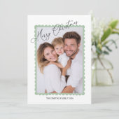 Persoonlijke kerstkaart voor het gezin (Staand voorkant)