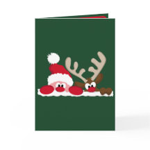 Persoonlijke kerstkaart voor Kerstmis en rendieren