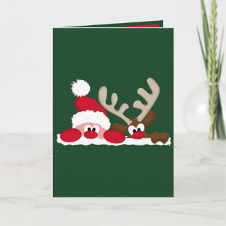 Persoonlijke kerstkaart voor Kerstmis en rendieren Kaart