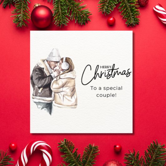 Persoonlijke kerstkaart voor koppels