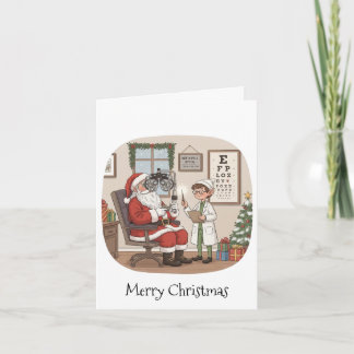 Persoonlijke kerstkaart voor optometrist kaart