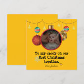 Persoonlijke kerstkaart voor Papa, met foto Kaart (Voorkant / Achterkant)