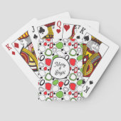 Persoonlijke Kerstkaarten - Aangepaste Bericht Pokerkaarten (Achterkant)