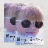 Persoonlijke kerstkaarten met eigen foto feestdagenkaart (Voorkant / Achterkant)