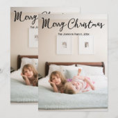 Persoonlijke kerstkaarten met uw leuke foto feestdagenkaart (Voorkant / Achterkant)