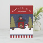 Persoonlijke kerstkaarten voor leraren bedankkaart (Staand voorkant)