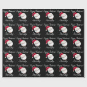 Persoonlijke kerstkerstkerstkerstcadeauverpakking  cadeaupapier (Vlak)