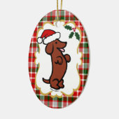 Persoonlijke kerstkerstkerstkerstkerstkerstkerstke keramisch ornament (Links)