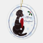 Persoonlijke kerstkerstkerstkerstkerstkerstkerstke keramisch ornament (Links)
