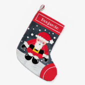 Persoonlijke kerstkerstkerstman kleine kerstsok (Voorkant (Hangend))