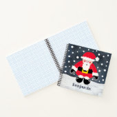 Persoonlijke kerstkerstkerstman notitieboek (Binnen)