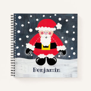 Persoonlijke kerstkerstkerstman notitieboek