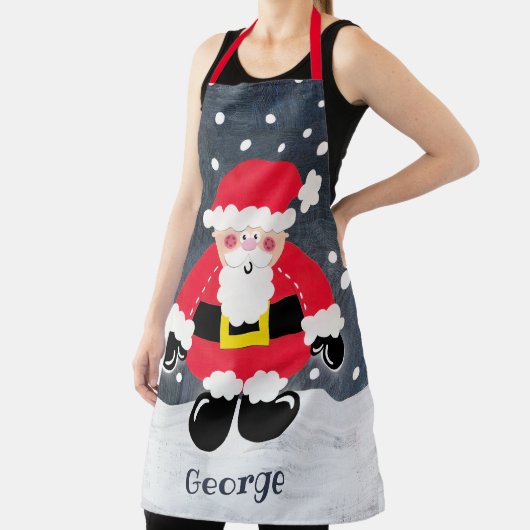 Persoonlijke kerstkerstkerstman schort (Insitu)