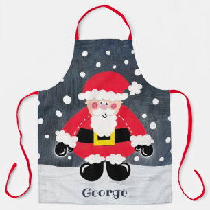 Persoonlijke kerstkerstkerstman schort