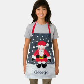 Persoonlijke kerstkerstkerstman schort (Insitu)