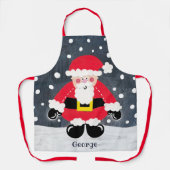Persoonlijke kerstkerstkerstman schort (Voorkant)