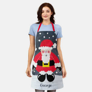 Persoonlijke kerstkerstkerstman schort