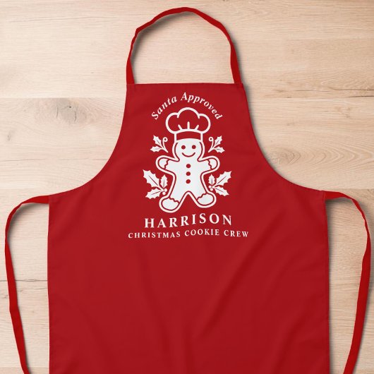 Persoonlijke Kerstkoek Crew Schort