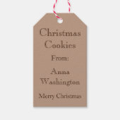 Persoonlijke Kerstkoekjes Cadeaubijsluiter Cadeaulabel (Voorkant)
