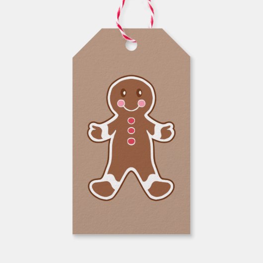 Persoonlijke Kerstkoekjes Cadeaubijsluiter Cadeaulabel (Achterkant)