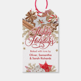 Persoonlijke kerstkoekjes cadeaubijsluiter cadeaulabel