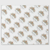 Persoonlijke kerstkoekjes cadeaupapier (Vlak)