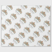 Persoonlijke kerstkoekjes cadeaupapier (Vlak)