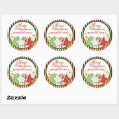 Persoonlijke kerstkoekjes ronde sticker (Vel)