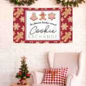 Persoonlijke kerstkoekjesuitwisseling met banner