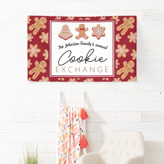 Persoonlijke kerstkoekjesuitwisseling met banner (Insitu)
