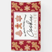 Persoonlijke kerstkoekjesuitwisseling met banner (Verticaal)