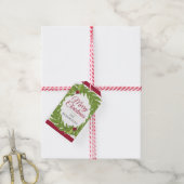 Persoonlijke Kerstkrans Cadeaubijsluiter Cadeaulabel (Met Touw)